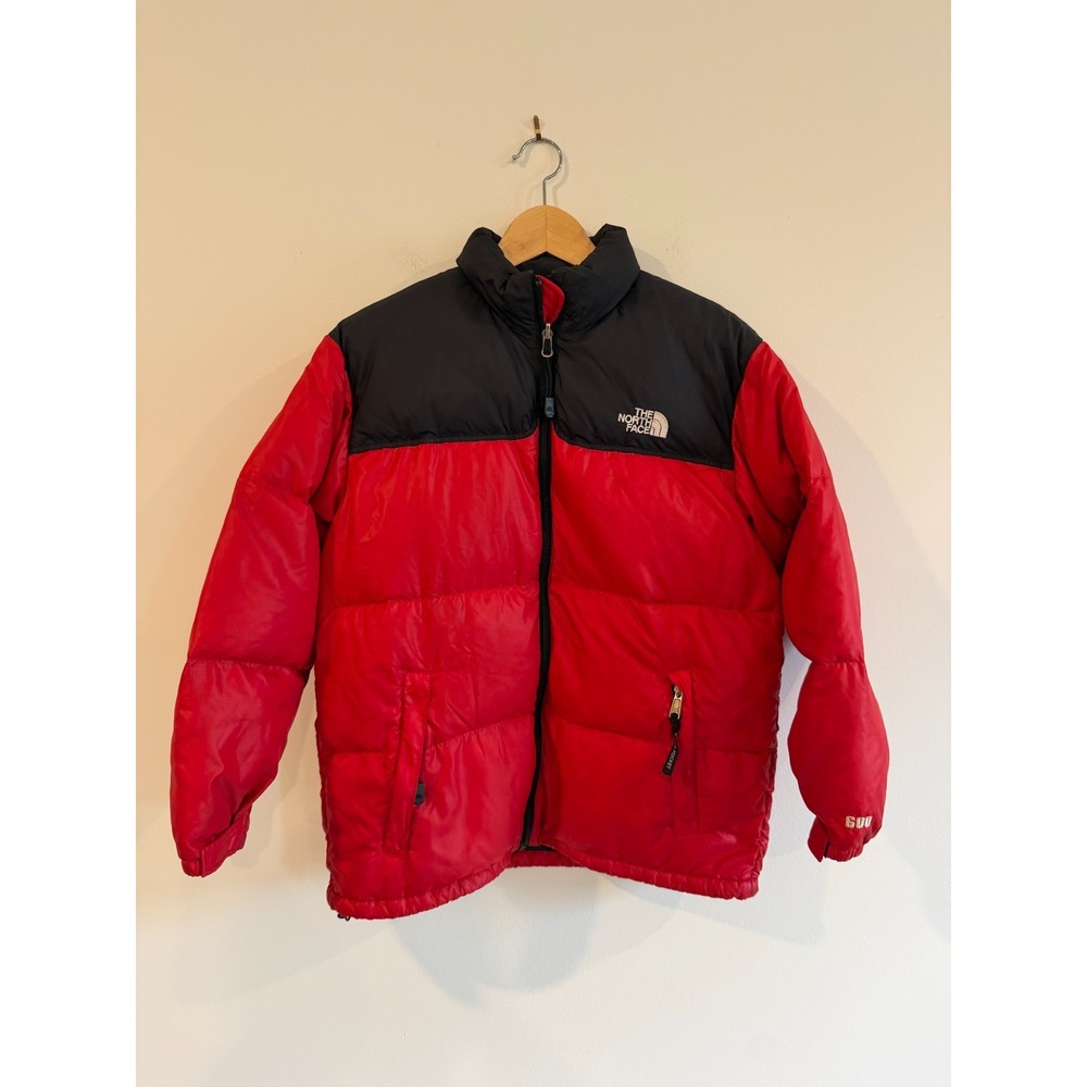 The North Face 1996 Retro Nuptse Down Insulated Puffer Jacket Red Youth Size XL